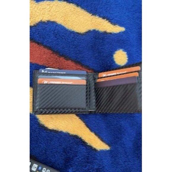 Men's Wallets 15 Card Holder Slim Rfid Leather 2 ID Window With Gift Box - Picture 2 of 2